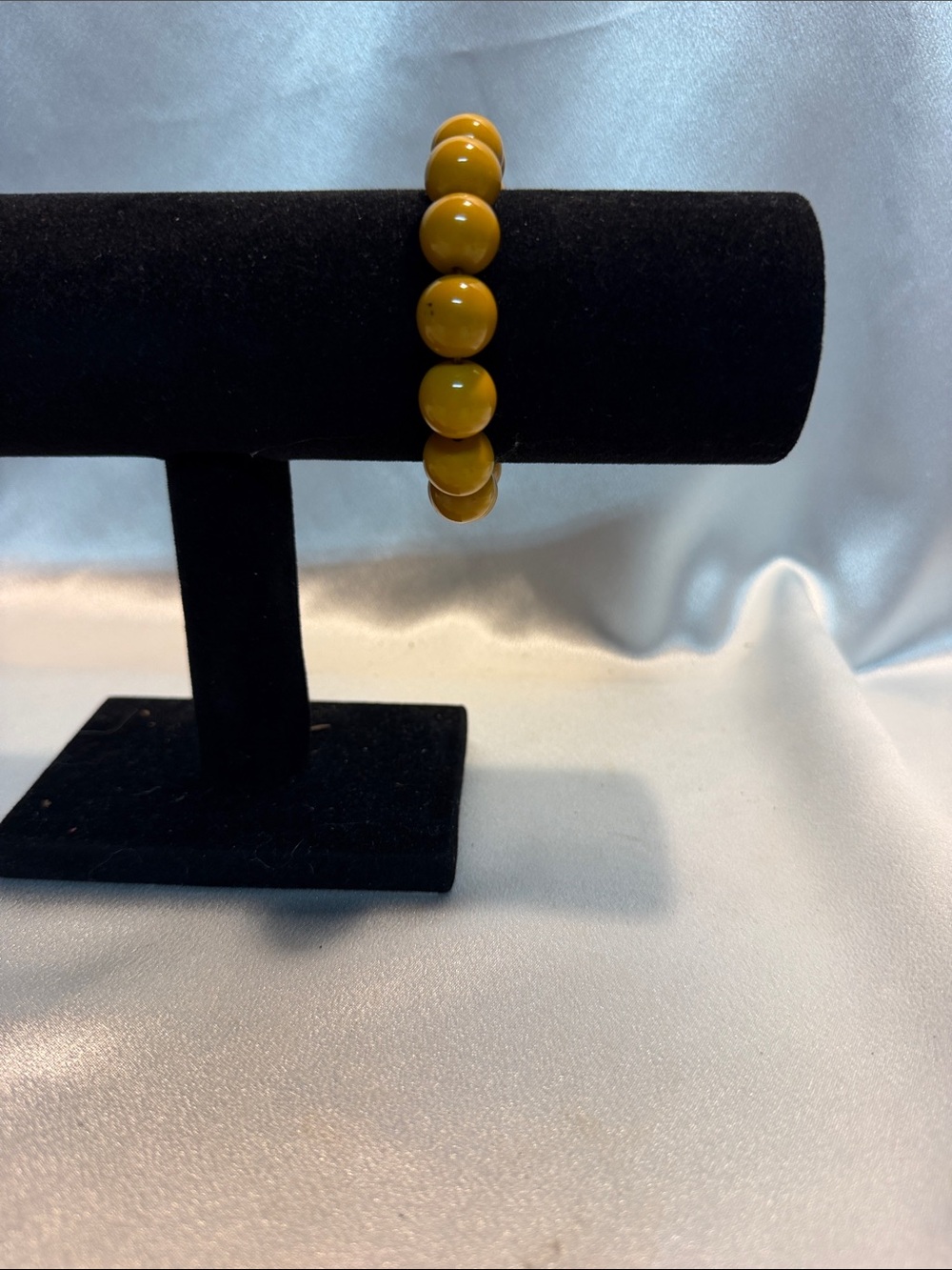 Source Unknown Yellow Bead Stretch Bracelet